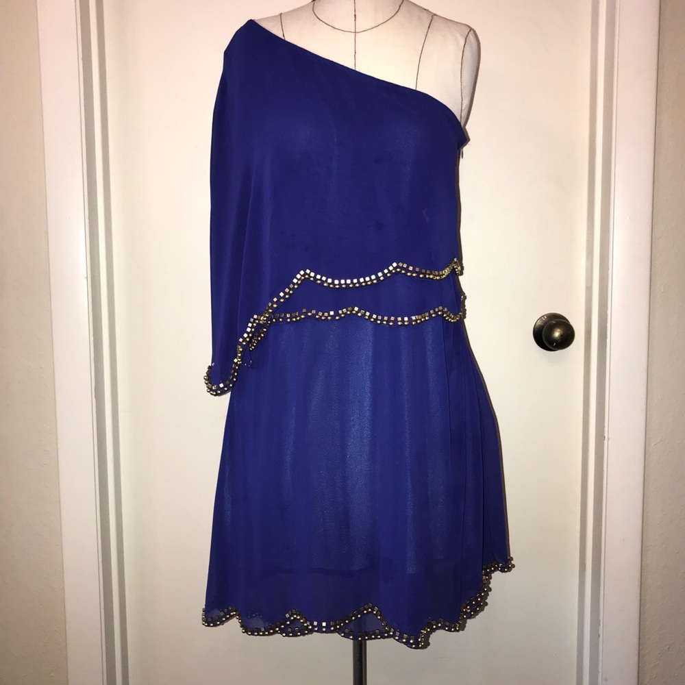 Off-the-Shoulder Cape Dress